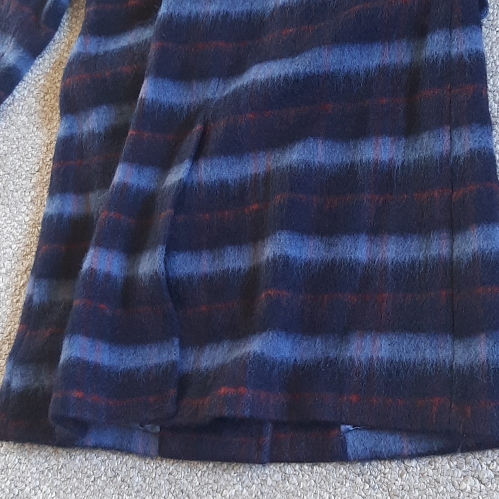 New BCBGeneration Wool Plaid Long Coat. - Picture 12 of 15